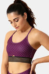 Zelocity Sports Bra With Removable Padding - Purple — thumbnail 3